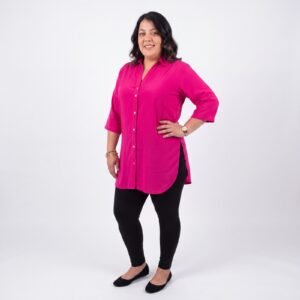 Bluson fucsia en talla grande